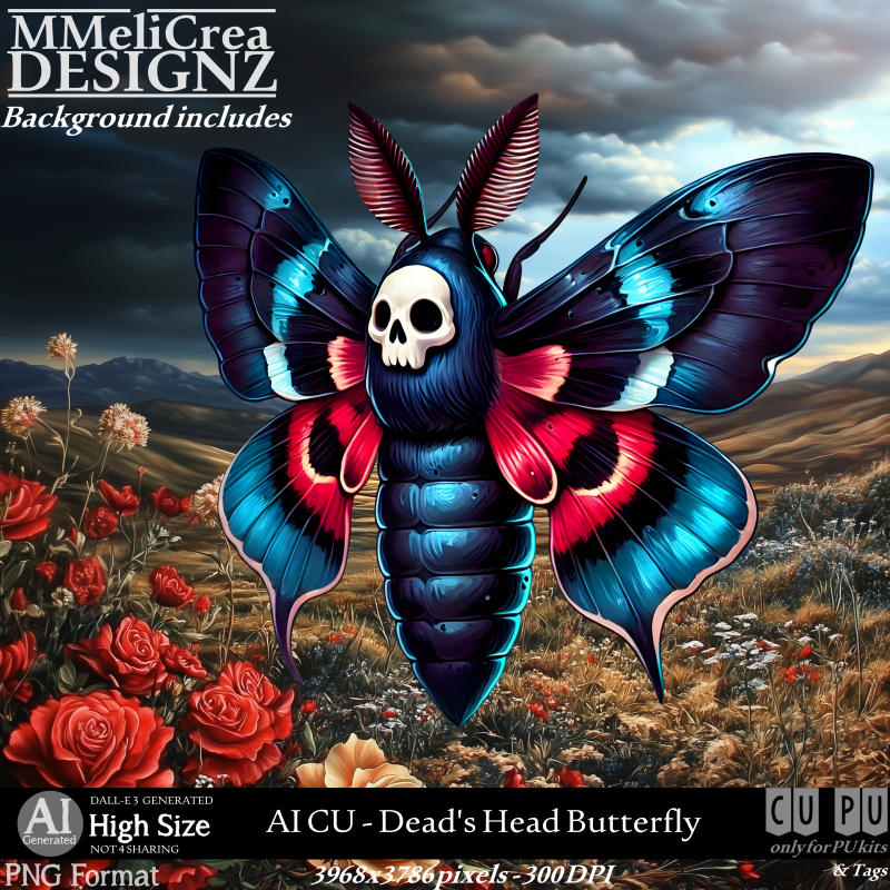 (image for) AI - CU Dead's Head Butterfly (CU4PU/PNG)